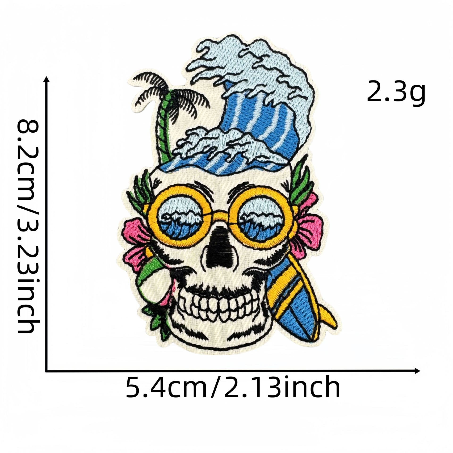 Wholesale Landscape skull car cloth sticker green landscape graffiti series decoration